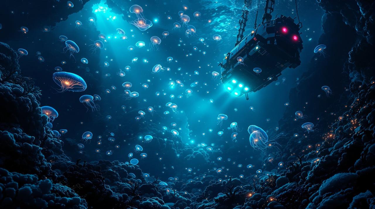 九九影视纪录片:深海发光生物探秘之旅